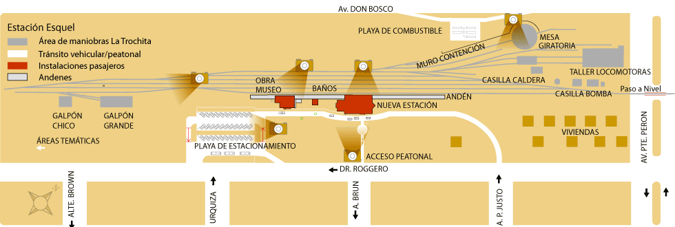Plano de la Estación Esquel Plano de la estación Esquel de La Trochita